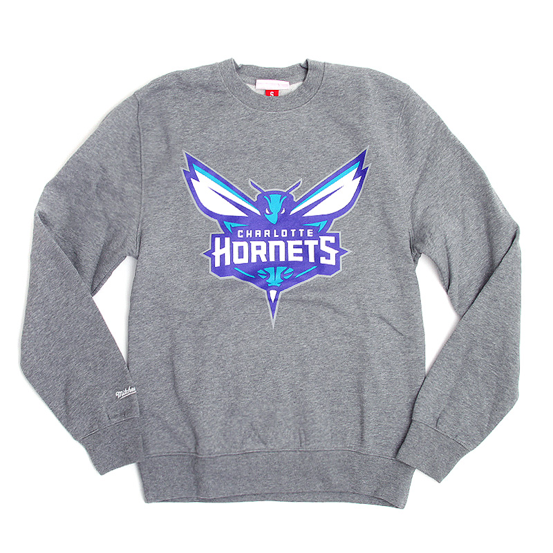Mitchell and ness Толстовка Mitchell and Ness Team Logo (Logo-grey heat)  - цена, описание, фото 1